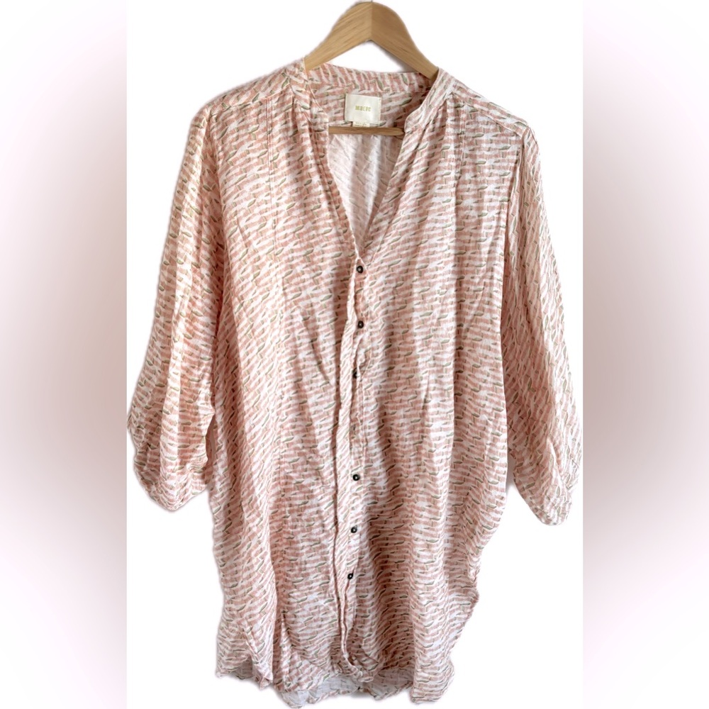 Maeve Anthropologie Yarn Dyed Tunic Top